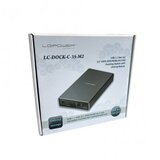 LC Power docking LC-DOCK-C-35-M2 USB3.2 Gen.2x1 1x+1xNVME M.2, cloning, black | Eponuda.com