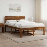  Krevetni okvir s uzglavljem ROSTOCK Prirodna 120 x 200 cm | shoptok.hr