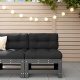 vidaXL Srednja vrtna sofa siva od masivne borovine Cijene