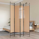  4-panelni pregradni zid Bež 160 x 200 cm Tkanina | shoptok.hr