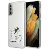Karl Lagerfeld Klhcs21mcfnrc za samsung galaxy s21 plus g996 prozorna trda zaščita - choupette fun Cene