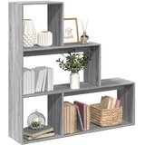 Pregrada regal za knjige 3 razina sonoma 123x29x123 cm drveni Cene