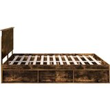  Konstrukcija postelje z vzglavjem Dimljeni oreh 200 x 200 cm, (5000103115) Slike