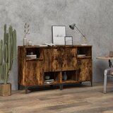  Komode 2 kom boja dimljenog hrasta 60x35x70cm konstruirano drvo | shoptok.hr