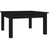  Klubska mizica črna 55x55x30 cm trdna borovina, (20778073) | Shoptok.si