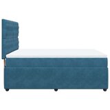 vidaXL Krevet s oprugama i madracem plavi 140x190 cm baršunasti | shoptok.hr