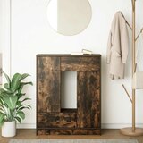  Komoda s ladicama i vratima dimljeni hrast 73x31x90 cm | shoptok.hr