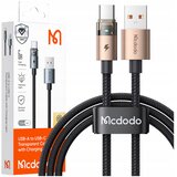 McDodo KABEL USB-A USB-C HITRO POLNJENJE USB TIPA C 6A 100W 1M LED ZLAT, (5000334659) Cene