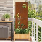 vidaXL Dekorativna ploča za vrt Rđa 50 x 140 cm Otporni čelik Cijene