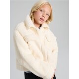 Sinsay Kratka krznena jakna s ovratnikom | shoptok.hr