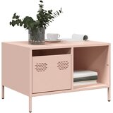 vidaXL Klubska mizica roza 68,5x50x43,5 cm valjano jeklo Cene