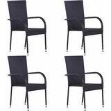  5-dijelni vrtni blagovaonski set crni | shoptok.hr