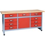 KÜPPER radni stol (d x š x v: 60 x 170 x 84 cm, broj ladica: 9 kom.) Cijene