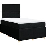 Maison Chic Box spring postelja - Vzmetna postelja z vzmetnico črna 120x190 cm blago SL11548, (21883889) | Shoptok.si