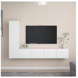  Komplet TV omaric 4-delni bela iverna plošča | Shoptok.si