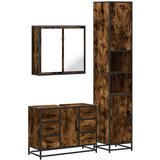 vidaXL 3-dijelni set kupaonskog namještaja boja hrasta drveni | shoptok.hr