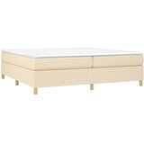  Okvir za krevet s oprugom krem 200x200 cm od tkanine | shoptok.hr