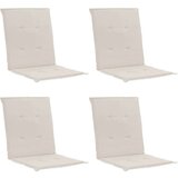  Jastuci za vrtne stolice 4 kom krem 100 x 50 x 3 cm od tkanine Cijene