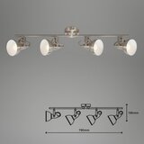 BRILONER 2049-042 - Spot svetiljka 4xE14/40W/230V srebrna | Eponuda.com