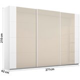 Modern Living Omara Z Drsnimi Vrati Artemis, Bela, Barva Šampanjca | Shoptok.si