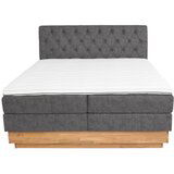 Premium Living Postelja Boxspring Marie, Barva Grafita, 160x200 | Shoptok.si