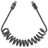 Cellular Line Kabel USB-C na USB-C, Spiralni, 120cm, Crni, (8018080493805) | shoptok.hr