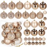 springos KROGLICE ZA BOŽIČNO JELKO, 33 KOS, KROGE ZA BOŽIČNO JELKO, 8 CM, SET, NEzlomljivi OBESKI, (21637980) | Shoptok.si