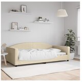 vidaXL Raztegljiva postelja krem 100x200 cm blago Cene