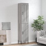 vidaXL Visoka komoda siva sonome 34 5x34x180 cm od konstruiranog drva | shoptok.hr
