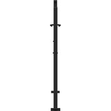  Vrtna vrata crna 100x100 cm dizajn s čeličnim krilom | shoptok.hr
