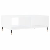  Stolić za kavu bijeli 90 x 60 x 35 cm od konstruiranog drva | Eponuda.com