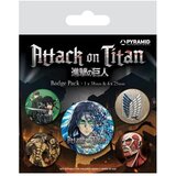 Pyramid Bedževi Attack on Titan - Badge Pack