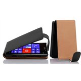 Cadorabo Ohišje, združljivo z Nokia Lumia 925 v oksidna črna - Zaščitni ovitek v obliki flipa iz teksturiranega umetnega usnja, (20558892) | Shoptok.si