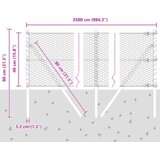  Heksagonalna ograda siva 0 4x25 m čelik | shoptok.hr
