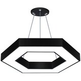VERKGROUP Moderna stropna viseča LED svetilka 36W črna 60cm, (20556558) Cene