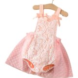 BUBU Bodi-haljina za bebe sa čipkom, Roze | Eponuda.com