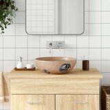 Nadgradni umivaonik smeđe-plavi okrugli Φ 41 x 14 cm keramički Cijene