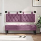 Držeće uzglavlje Zidne Ljubičasta 150 x 55 x 7 cm Baršun - Ljubičasta 140 cm bez LED | shoptok.hr