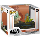 Funko POP figura Deluxe Star Wars The Mandalorian Grogu s žabom | shoptok.hr