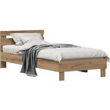  Konstrukcija postelje Umetni hrast 75 x 190 cm Konstruiran les, (5000102037) | Shoptok.si