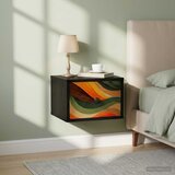  Wall-mounted noćni ormarić BONN Crni hrast 36 x 33 x 25 cm | shoptok.hr