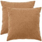  Presvlaka za jastuk 2 pcs HEERLEN Bež 55 x 55 cm Boucl&amp;eacute; Slike