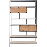 Livetastic REGAL 120/201/38 cm zelena, črna, barve akacije | Shoptok.si