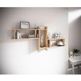 MID.YOU Set Stenskih Regalov Sirola Maxi, Barva Hrasta, 3-Delni | Shoptok.si