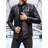DStreet Kurtka męska skórzana czarna | Shoptok.si