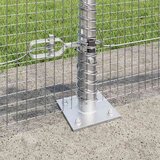  Zavareno žičano ogradno mreža s betonskom podlogom 100 x 0,5 m | shoptok.hr