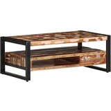vidaXL Klubska mizica večbarvna 90x50x36 cm trden predelan les | Shoptok.si
