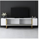Hanah home tv polica yildiz white gold