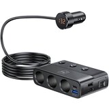 3mk Avtomobilski polnilnik 7 v 1 s 3 vti?nicami za vžigalnik 10A PD 120W, ?rna, (5000137426) | Shoptok.si