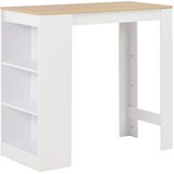  Barski stol s policom bijeli 110 x 50 x 103 cm Cijene